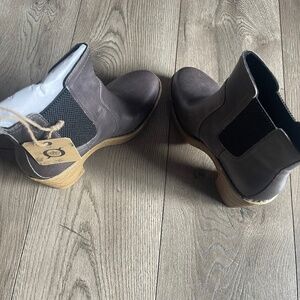 Born Dark Gray Ankle Boots